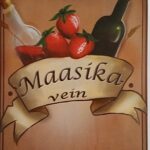 Veinipudeli etikett Maasikavein