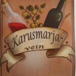 Veinipudeli etikett Karusmarjavein